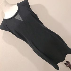Forever 21 Black Mini Shift Dress Sheer